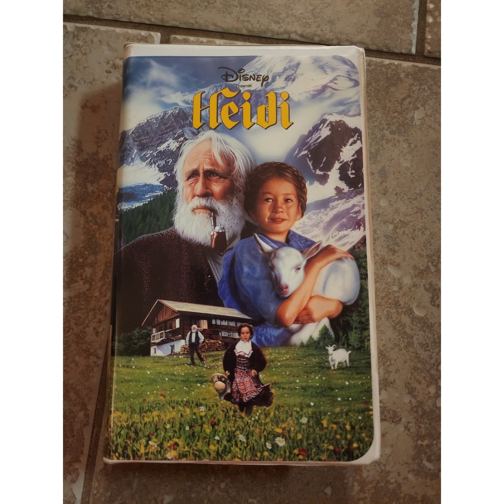 Disney Heidi VHS 1993 Movie Jason Robards Jane Seymour Clamshell Case 2242